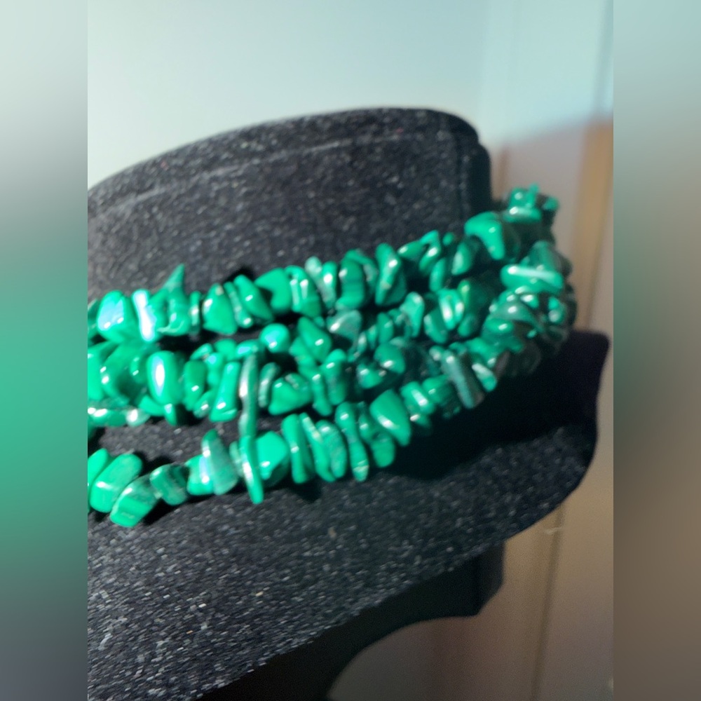 Jay King malachite strand Necklace new 60inches length - Picture 7 of 9